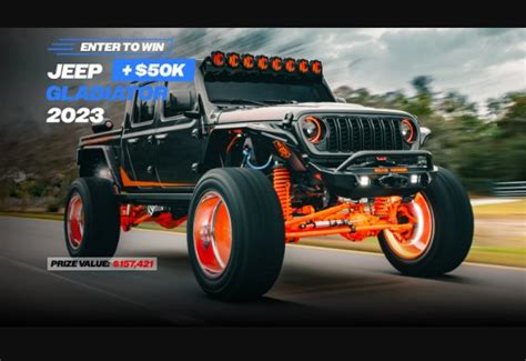 builtusa.com win a jeep|Enter to Win This 2023 Jeep Gladiator Rubicon .